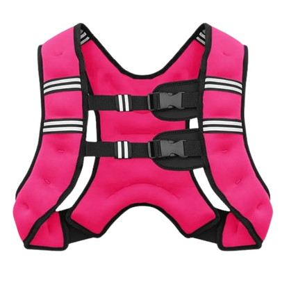 Reflective Strap Weighted Training Vest with Adjustable Fit