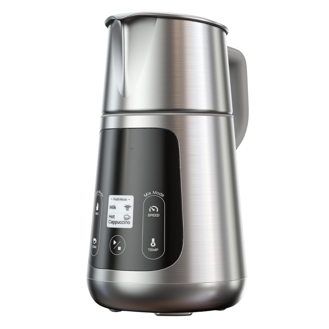 Electric Milk Frother with Fine Microfoam and Innovative Frothing Technology