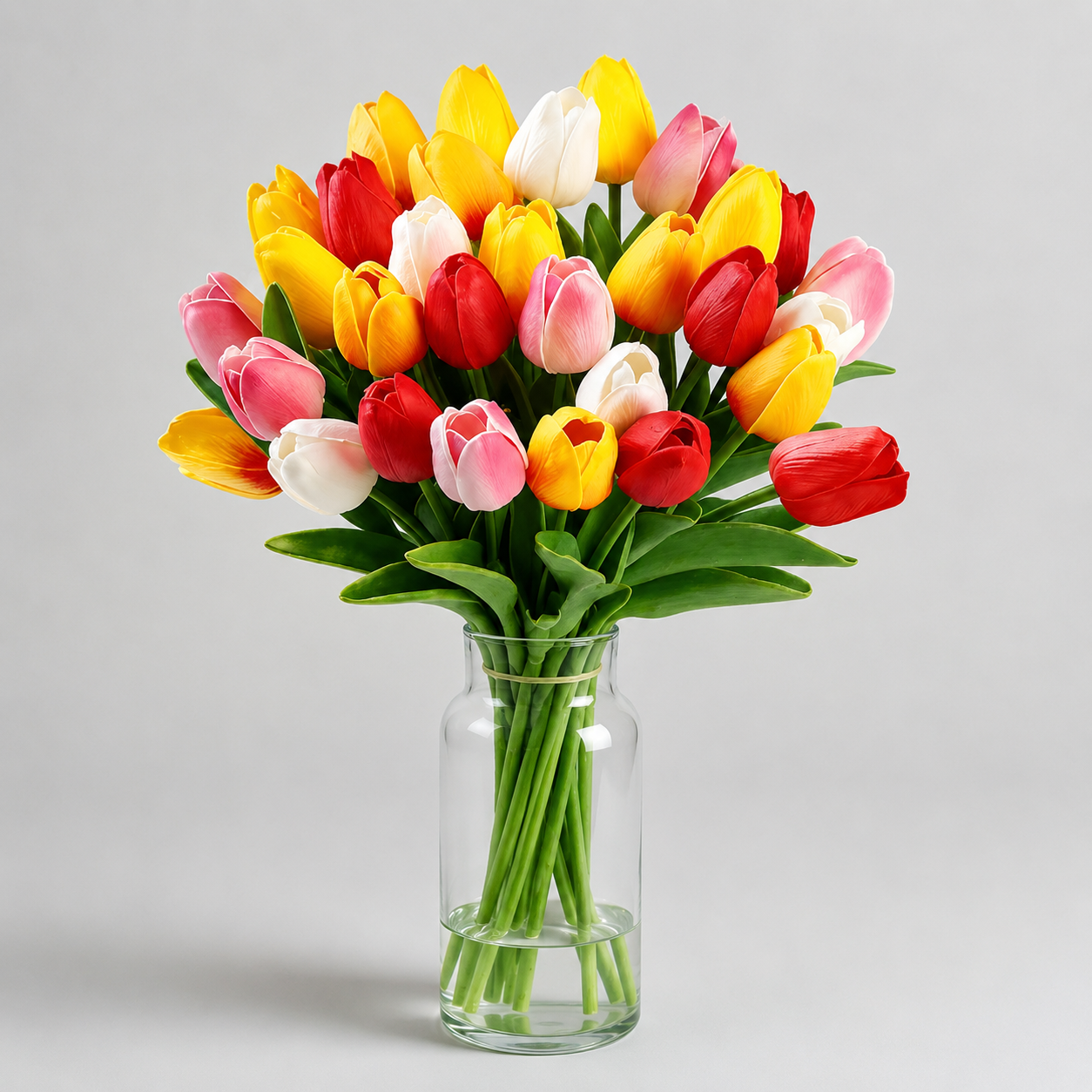 Lifelike Tulip Arrangement for Year-Round Elegance