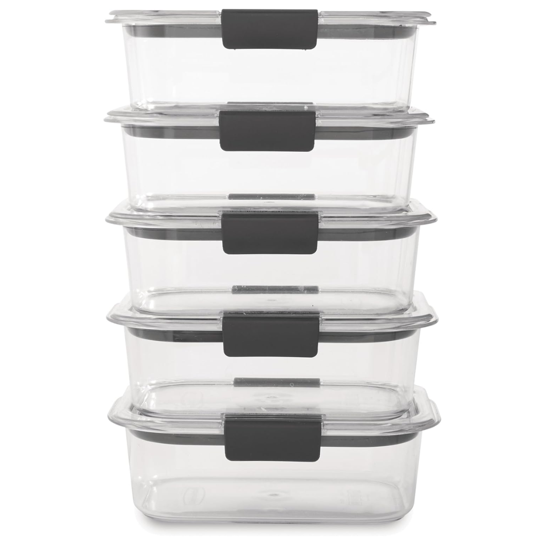 Meal Prep and Storage Containers with Airtight Lids