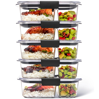 Meal Prep and Storage Containers with Airtight Lids