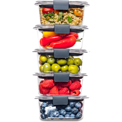 Meal Prep and Storage Containers with Airtight Lids