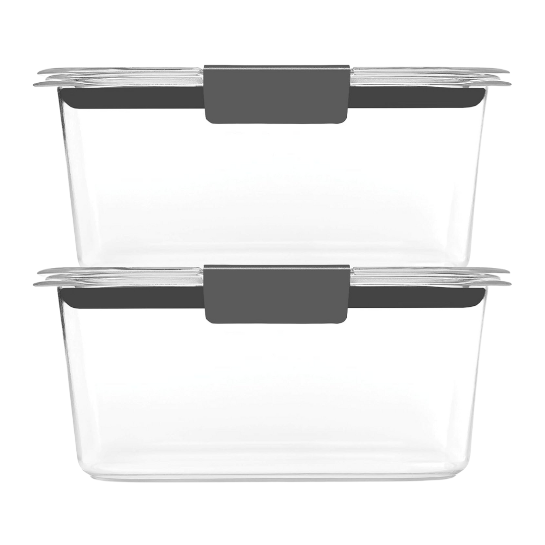 Stackable Set of Leak-Resistant Airtight Food Storage Containers
