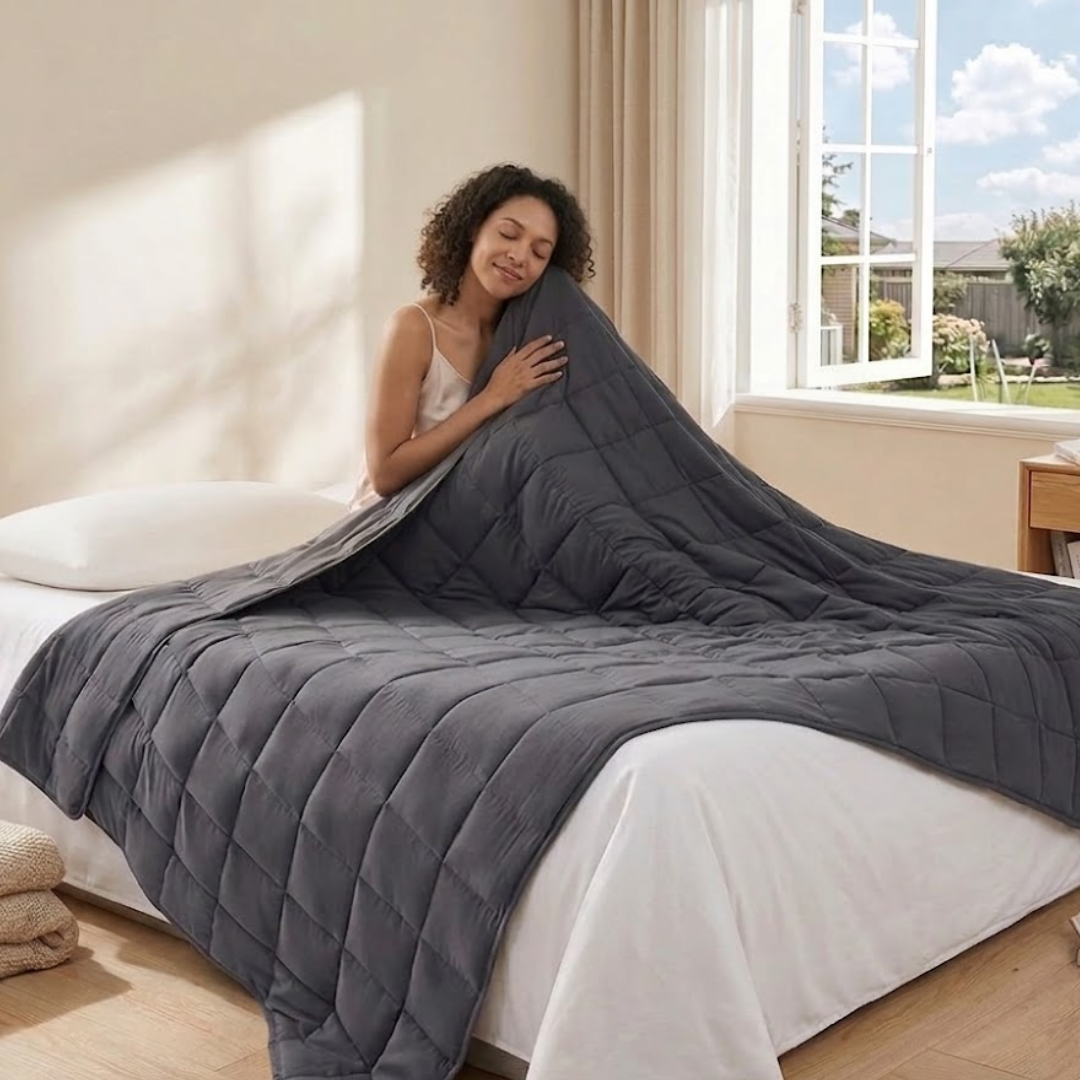 Microfiber Cooling Blanket for Adults with Glass Beads – All Season Use