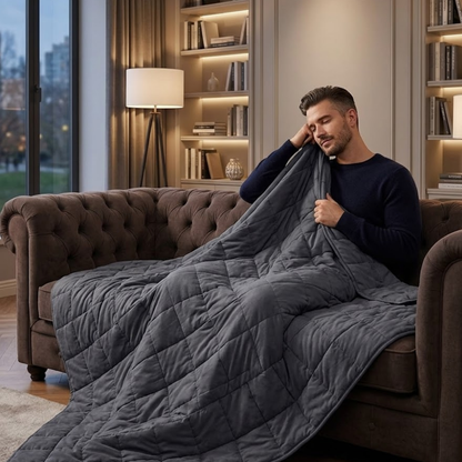 Microfiber Cooling Blanket for Adults with Glass Beads – All Season Use