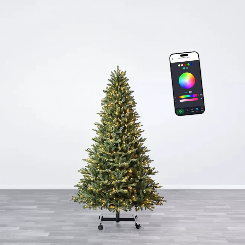 Ready-to-Use Festive Holiday Tree with Built-In Lights