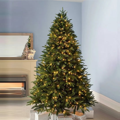 Ready-to-Use Festive Holiday Tree with Built-In Lights