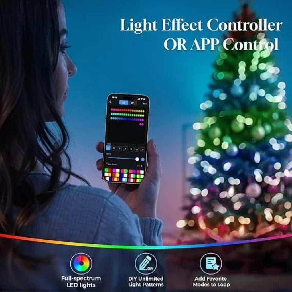 Ready-to-Use Festive Holiday Tree with Built-In Lights