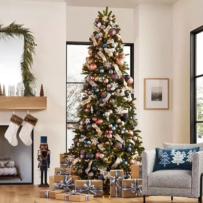 Ready-to-Use Festive Holiday Tree with Built-In Lights