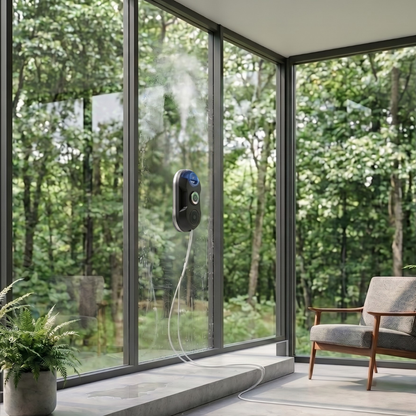 Window Cleaning Robot with Dual Spray and Remote Control - 3200Pa