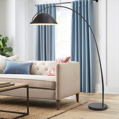 Elegant Arc Floor Lamp with Sleek Black Finish