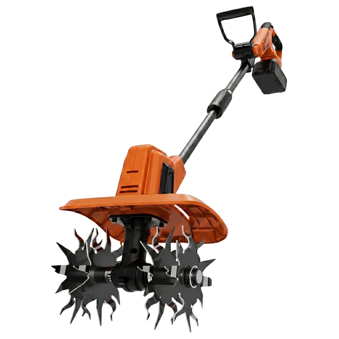 48 Steel Tine Soil Tiller Tool - Battery Powered, 270 RPM