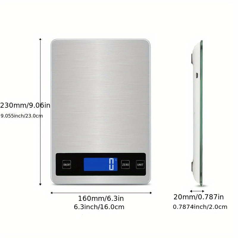 Ultimate Precision Kitchen Scale - Rechargeable 15kg Capacity