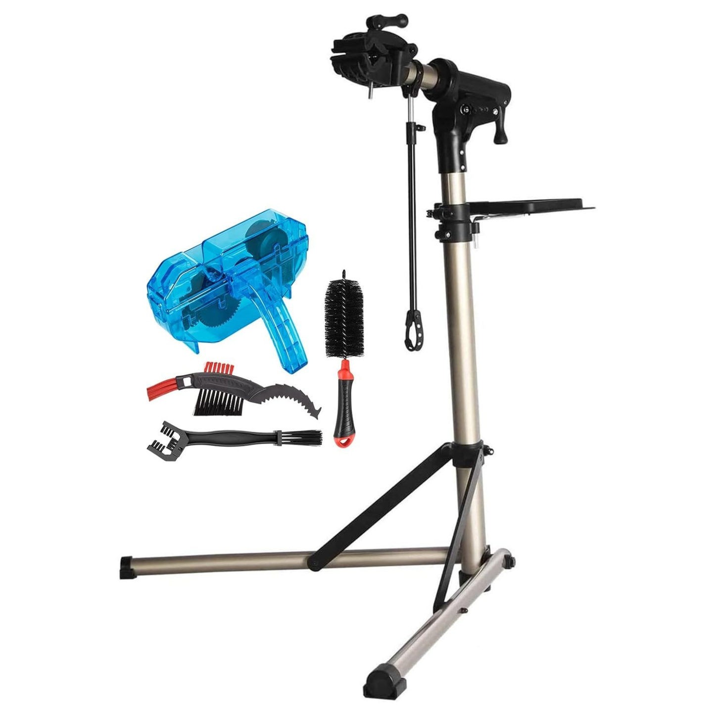 Folding Bicycle Repair Stand with Adjustable Clamp for Maintenance