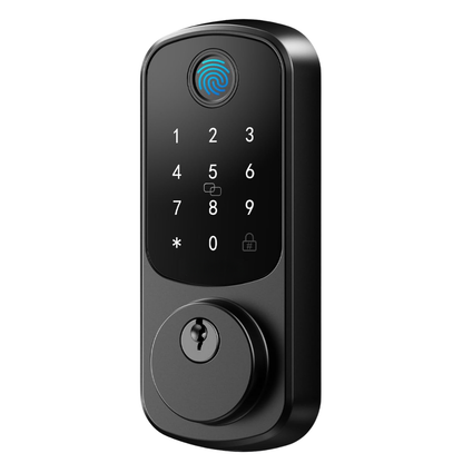 Fingerprint Door Lock with Mobile App Control and Key Entry