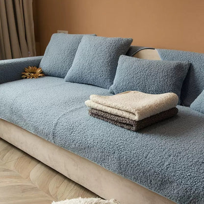 Plush Fleece Sofa Shield – Cozy and Stylish Protector