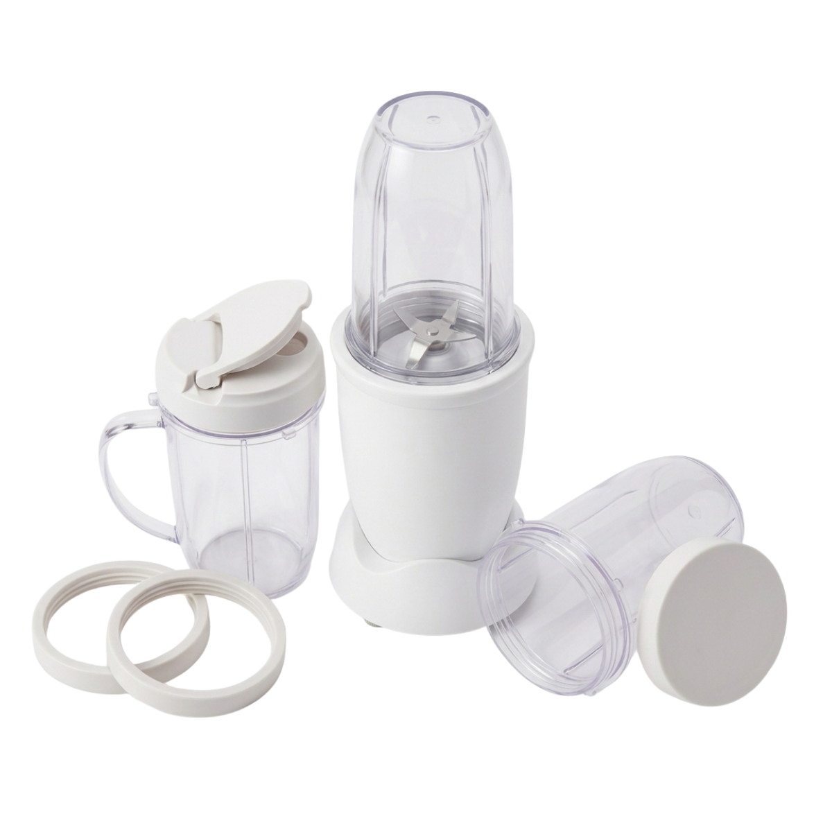Smoothie and Sauce Blender Set with 3 Cups and Food Processor