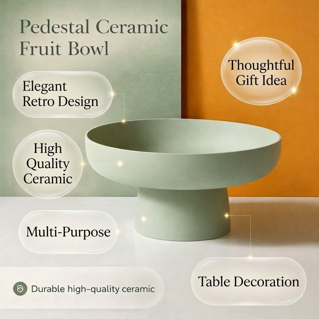 Elegant Elevated Bowl for Stylish Kitchen Storage – Fruit Display