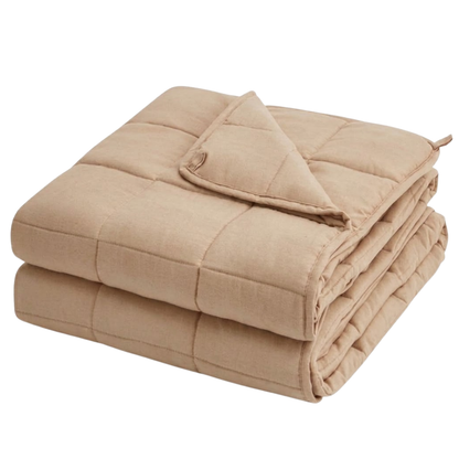 Cooling Blanket with Woven Fabric and Glass Bead Filling