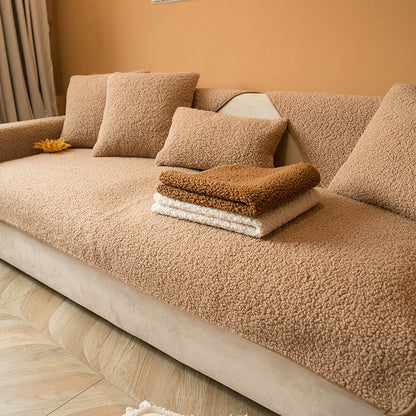 Plush Fleece Sofa Shield – Cozy and Stylish Protector