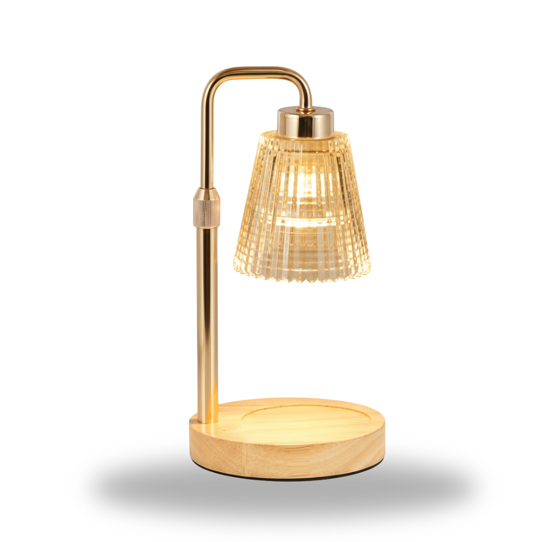 Adjustable Candle Warmer Lamp with Dimming Feature and 12-Hour Timer