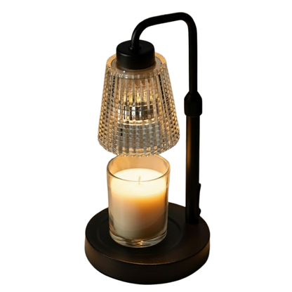 Adjustable Candle Warmer Lamp with Dimming Feature and 12-Hour Timer