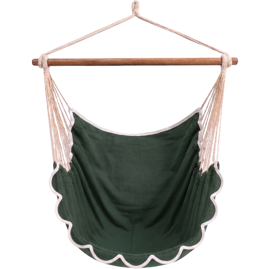 Hammock Chair Swing with Steel Rod for Outdoor Patio and Garden