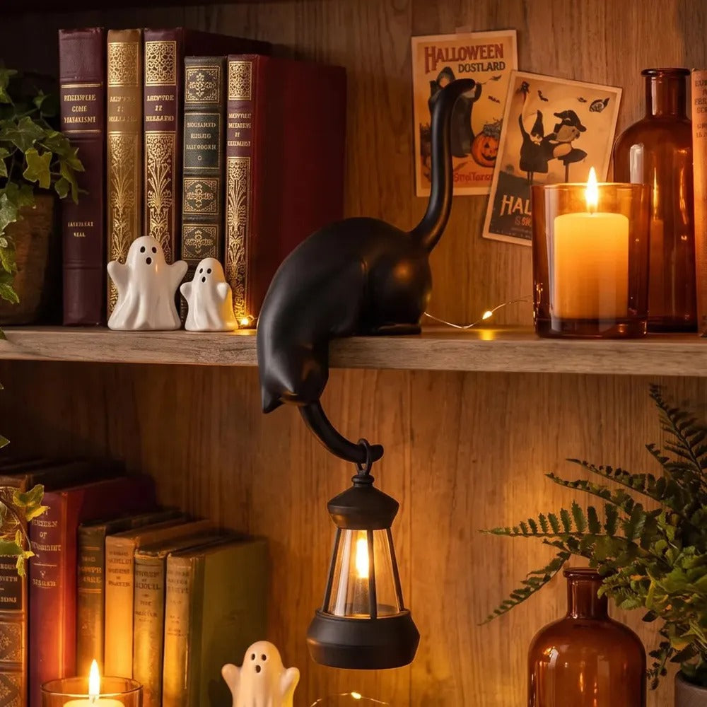 Whimsical Cat Shelf Hook Sculpture for Home Decor