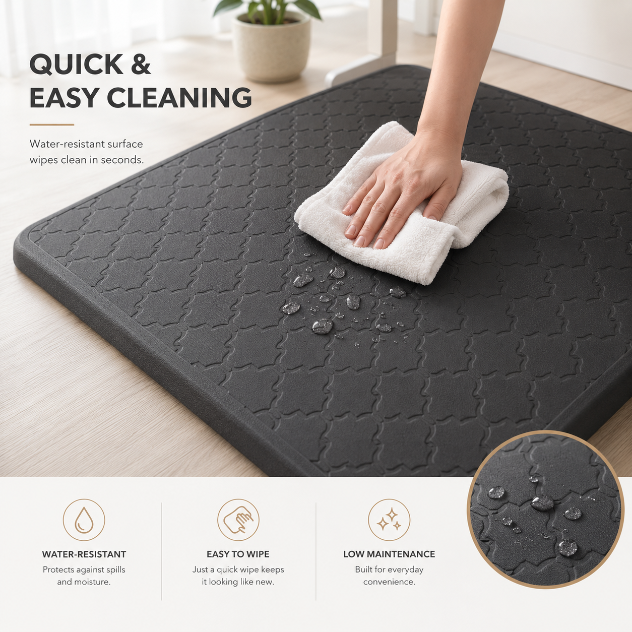 Standing Desk Mat for Fatigue Relief