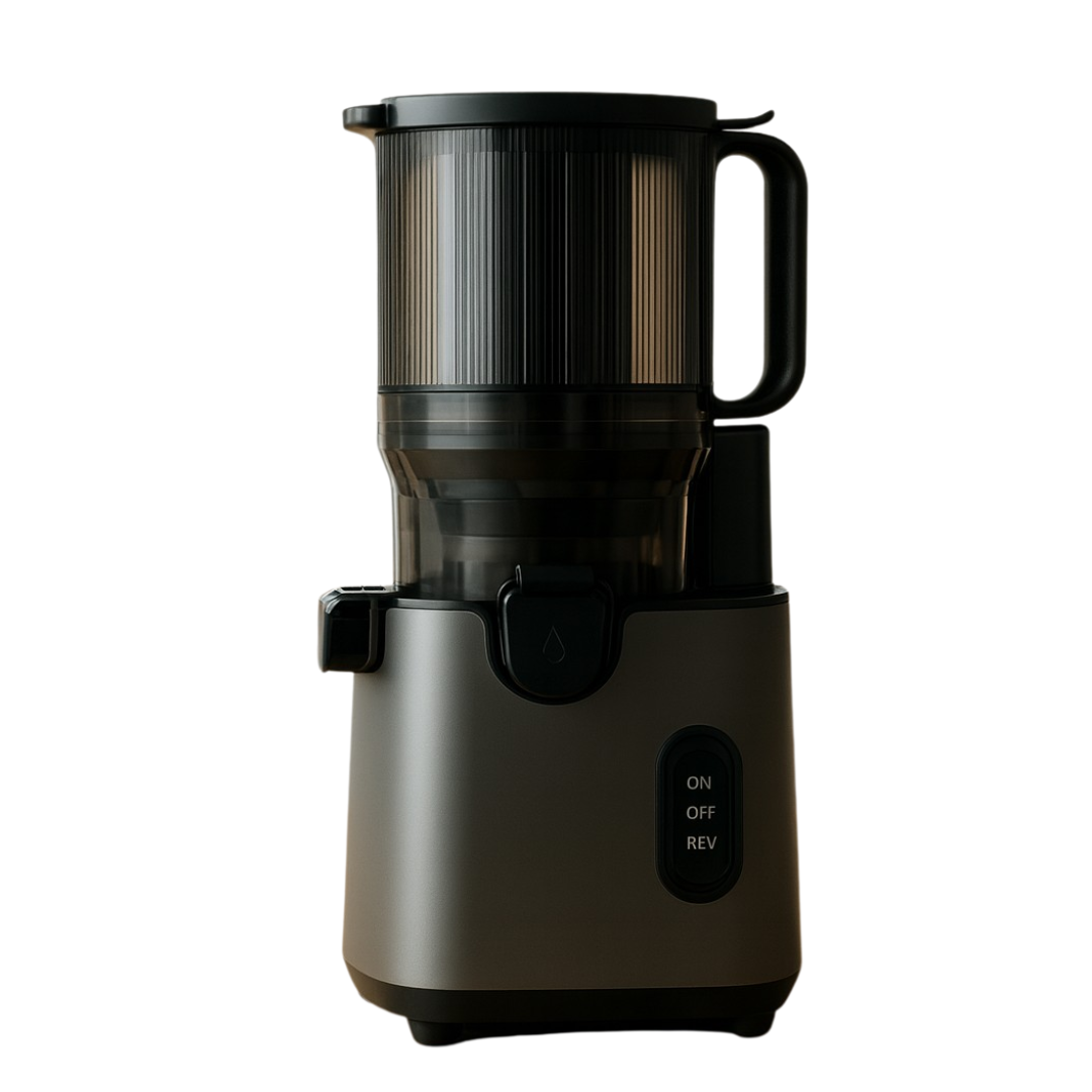 Juicer with Dual Strainers and 5.4-Inch Feed Chute for Cold Extraction