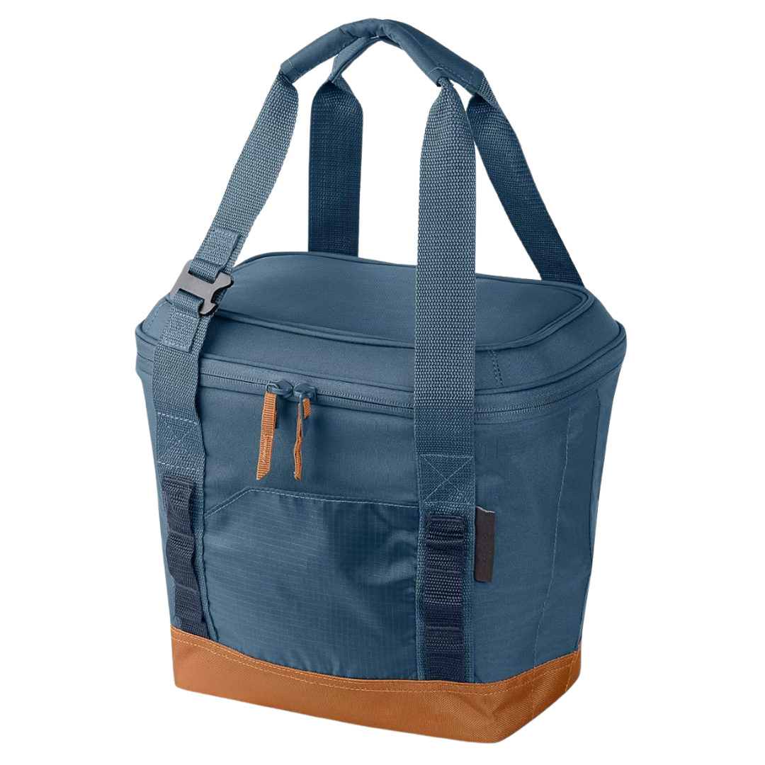 Folding Cooler Tote Bag with Insulation and Leak-Resistant Design