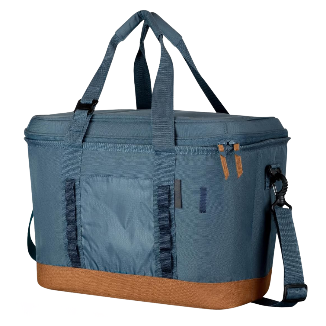 Folding Cooler Tote Bag with Insulation and Leak-Resistant Design