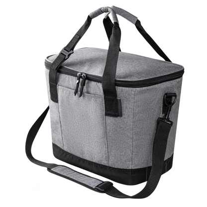 Folding Cooler Tote Bag with Insulation and Leak-Resistant Design