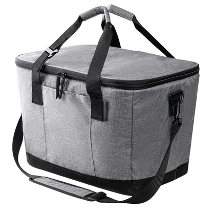 Folding Cooler Tote Bag with Insulation and Leak-Resistant Design