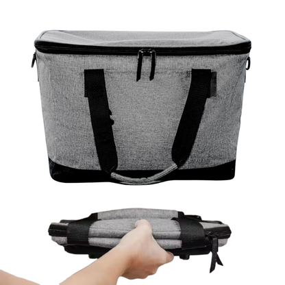 Folding Cooler Tote Bag with Insulation and Leak-Resistant Design