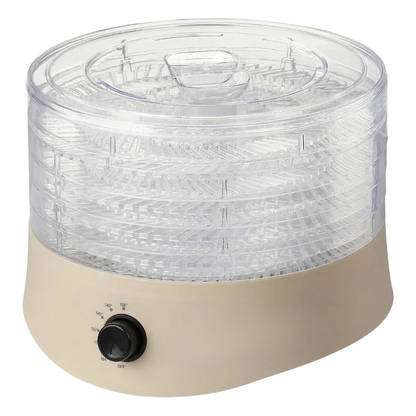 Food Dehydrator with Five Stackable Trays – 280W Compact Design