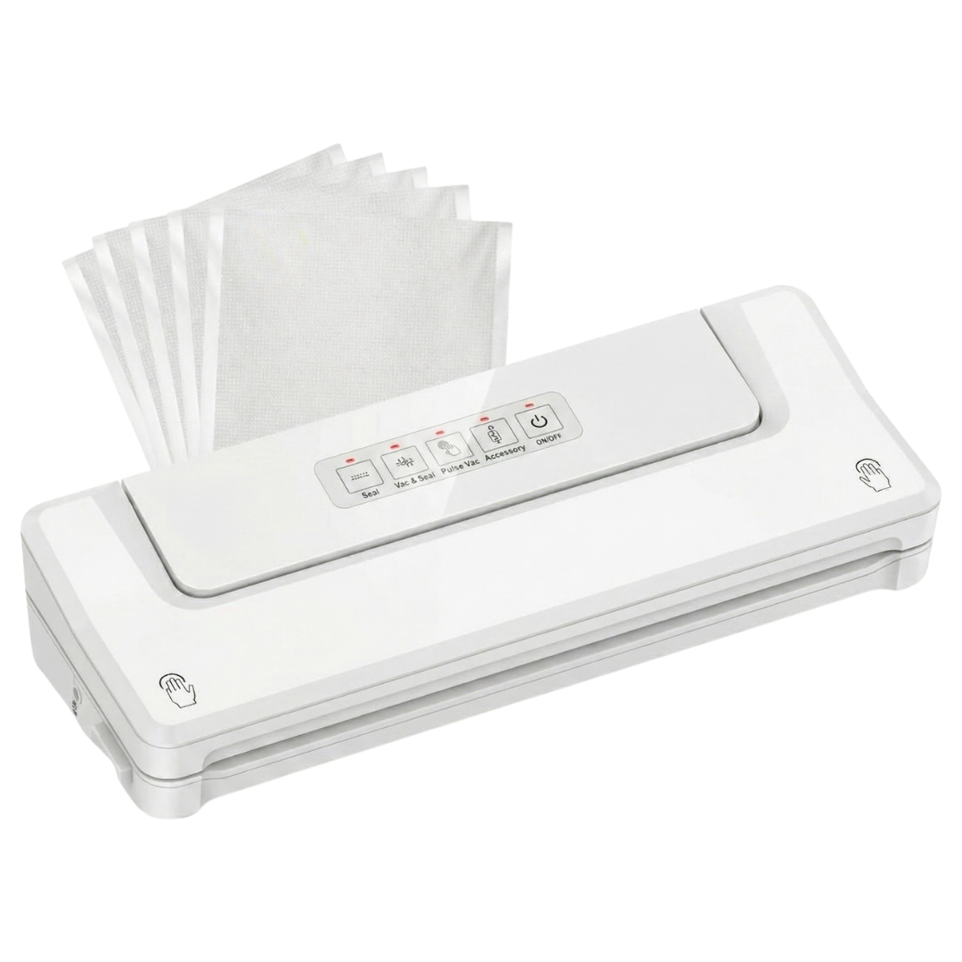 Vacuum Sealing Device with Various Settings and 5 Bags Included