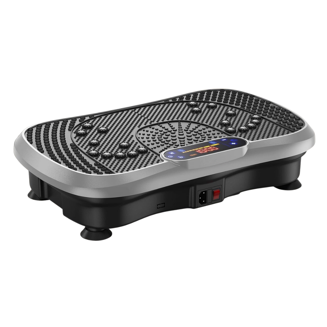 Vibration Exercise Plate with Resistance Bands and Remote Control