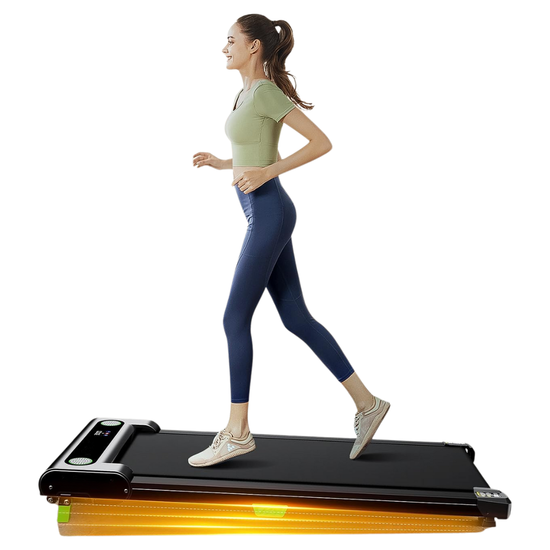 Walking Pad Treadmill with Manual Incline and LED Screen – Compact Design