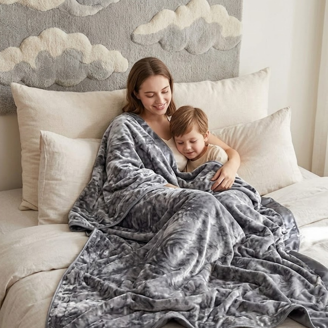 Reversible Cooling Blanket in Breathable Nylon Fabric
