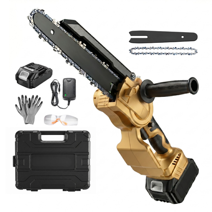 Compact Cordless Mini Chainsaw with 32 ft/s Cutting Speed