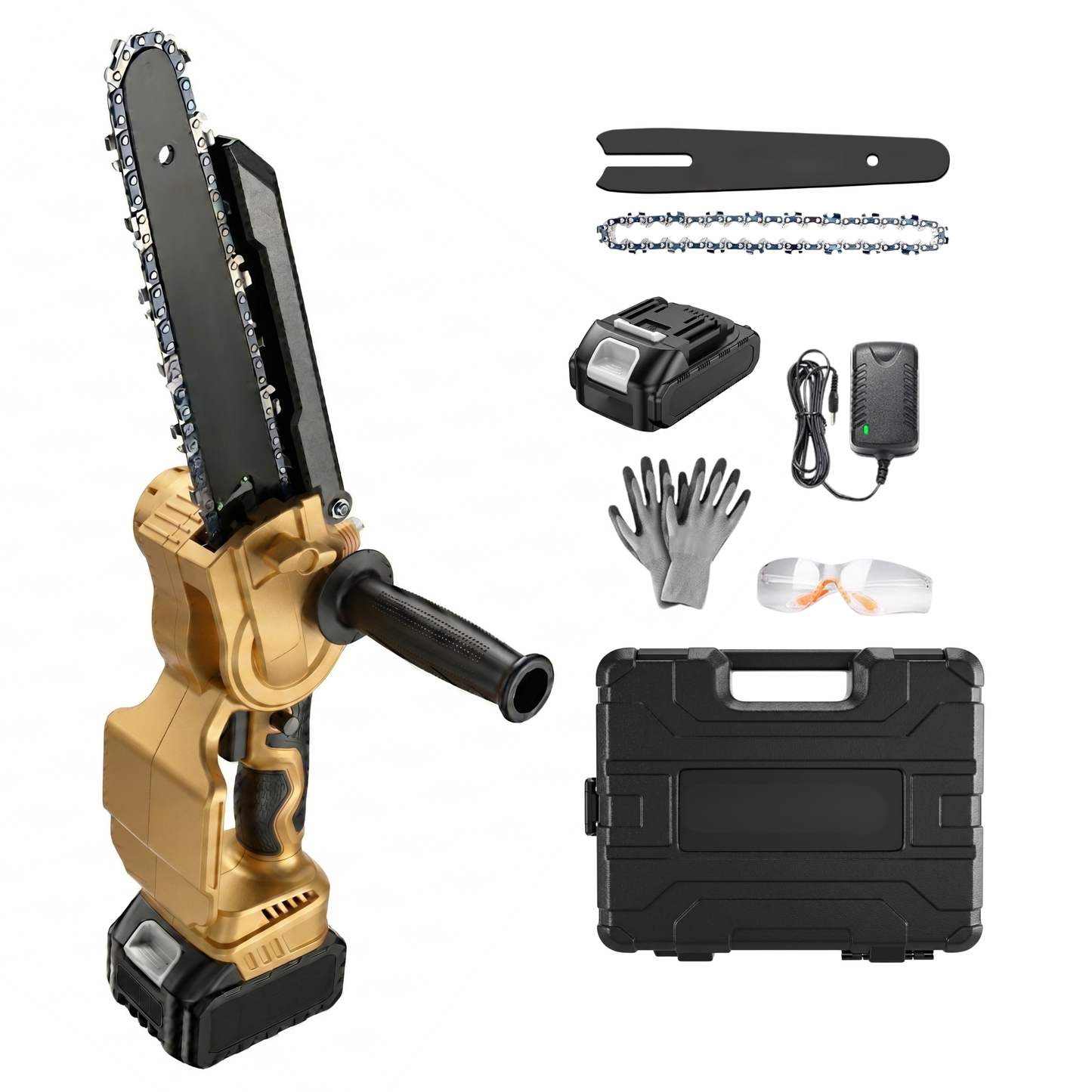 Compact Cordless Mini Chainsaw with 32 ft/s Cutting Speed