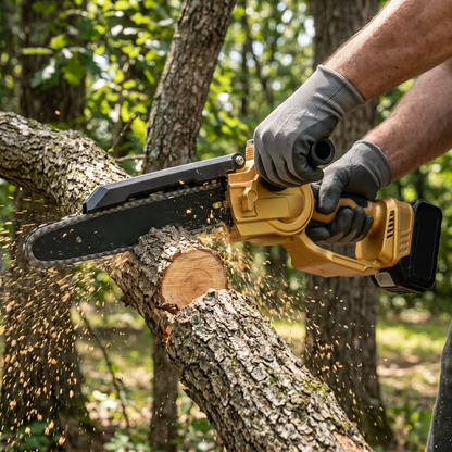 Compact Cordless Mini Chainsaw with 32 ft/s Cutting Speed
