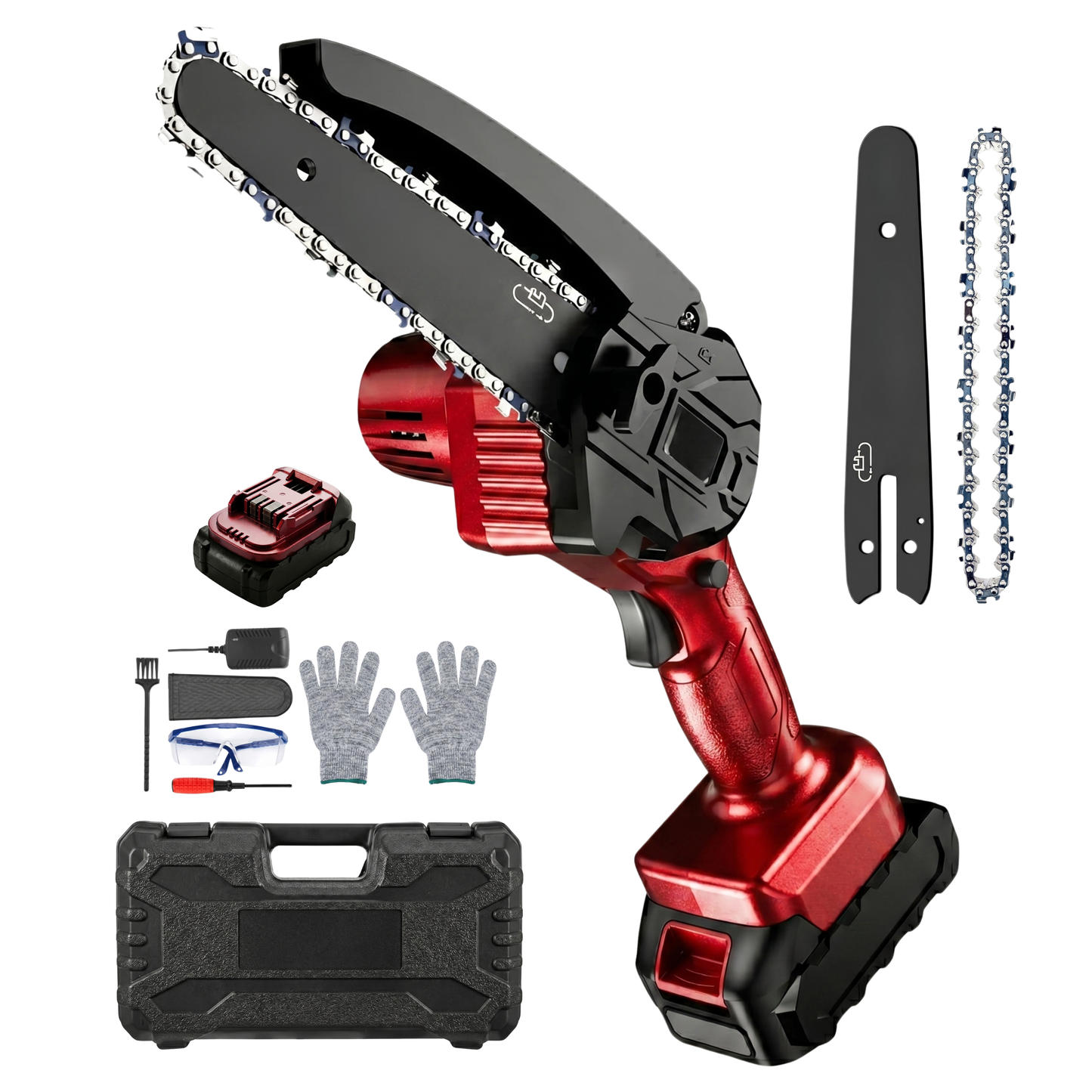 Battery Operated Mini Chainsaw with Cordless Design and Auto Oil Feed