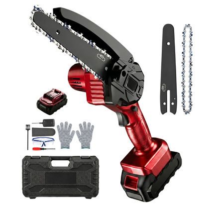 Battery Operated Mini Chainsaw with Cordless Design and Auto Oil Feed