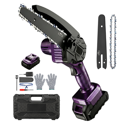 Battery Operated Mini Chainsaw with Cordless Design and Auto Oil Feed