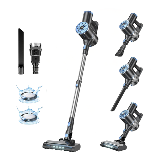 30kPa Cordless Vacuum Cleaner with Dual Power Settings and 7-Stage Filter