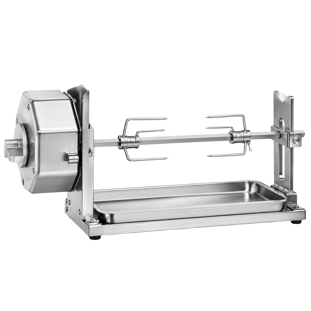 Portable Rotisserie Set for Grills, Smokers, and Ovens