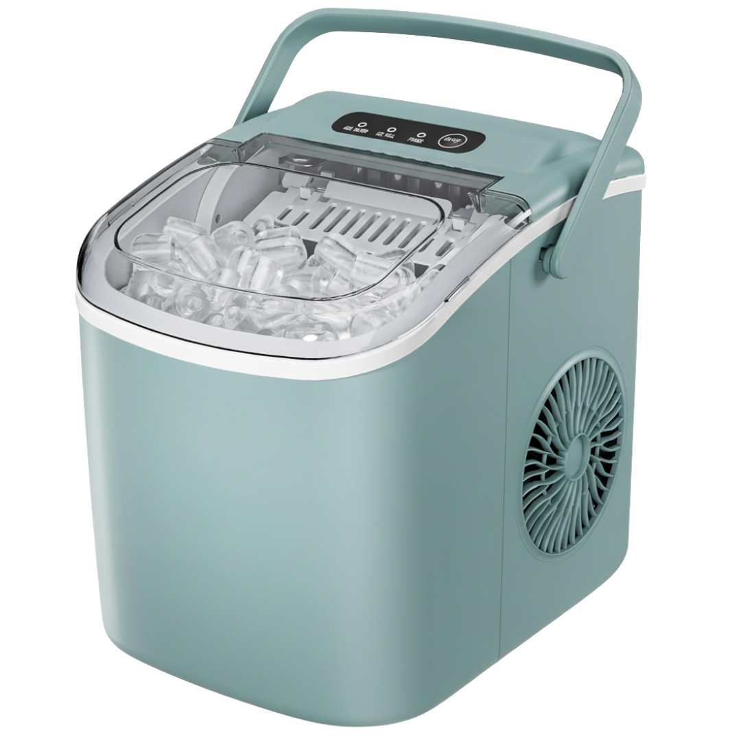 Portable Ice Maker with 26lbs Daily Output, Handle & Self-Cleaning