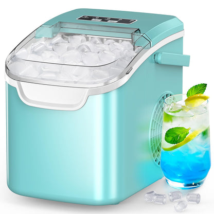Self-Cleaning Ice Maker for Countertops – 26.5 lb Daily Production
